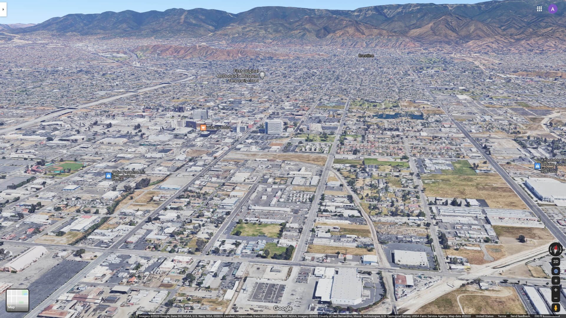San Bernardino City Center Map